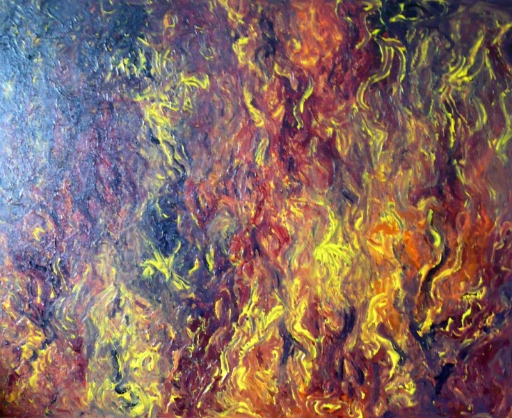 Tentation 2 acrylique 80cm sur 100cm.JPG