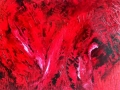 Le rouge Huile Collias-Aout-2014 100cm/ 80cm